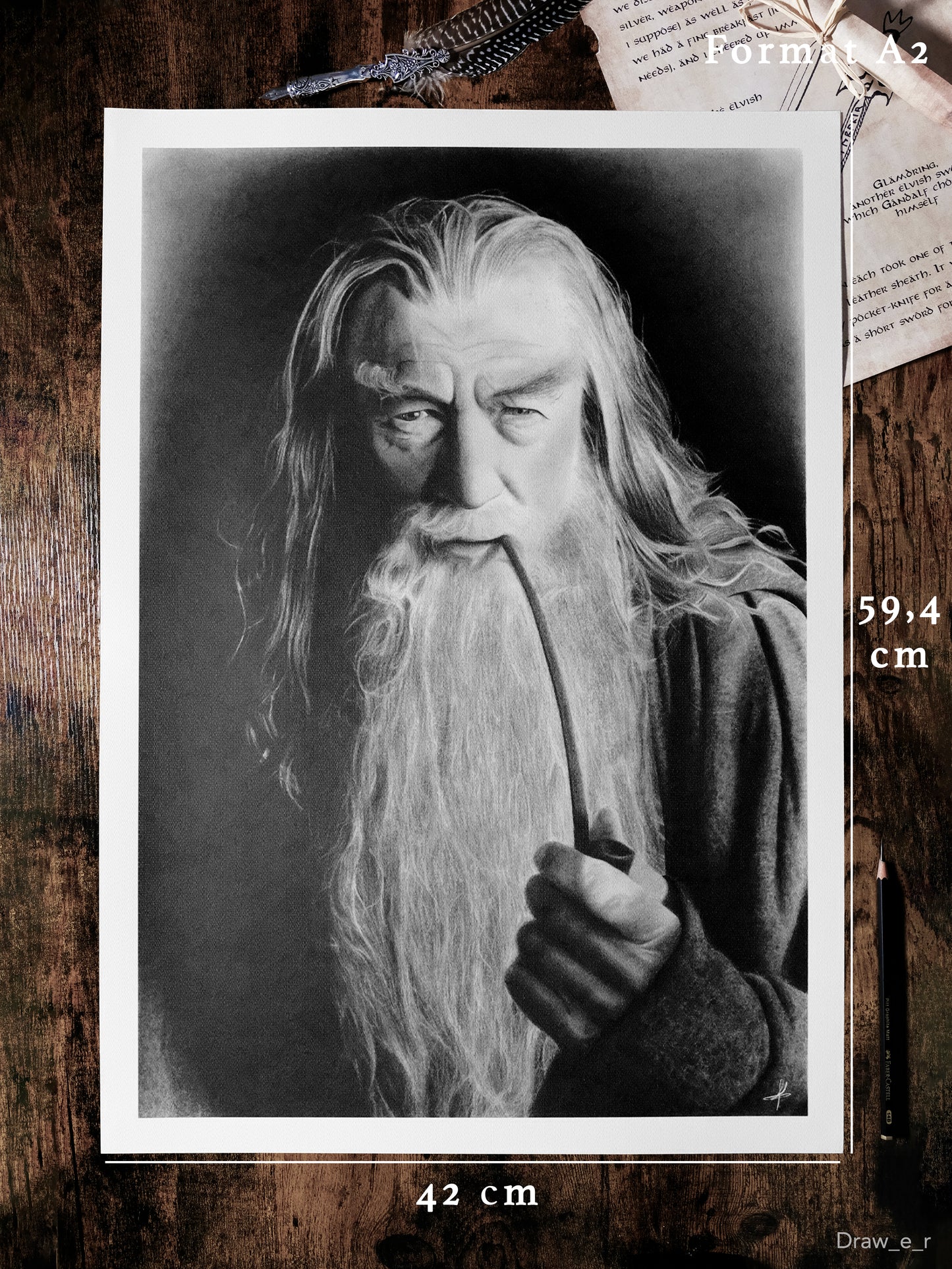 GANDALF - The Lord of the Rings (Print) (Copy)