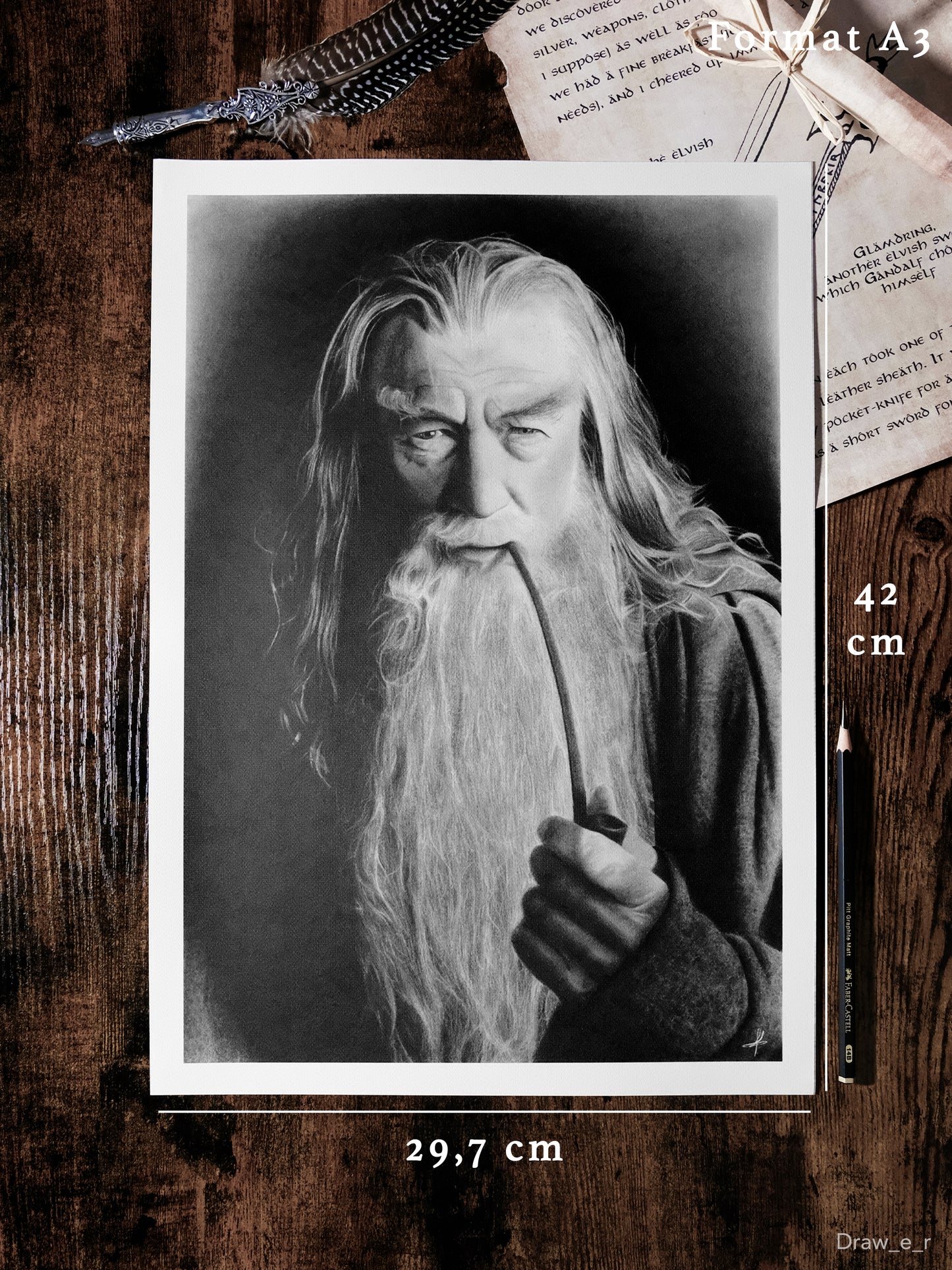 GANDALF - The Lord of the Rings (Print) (Copy)