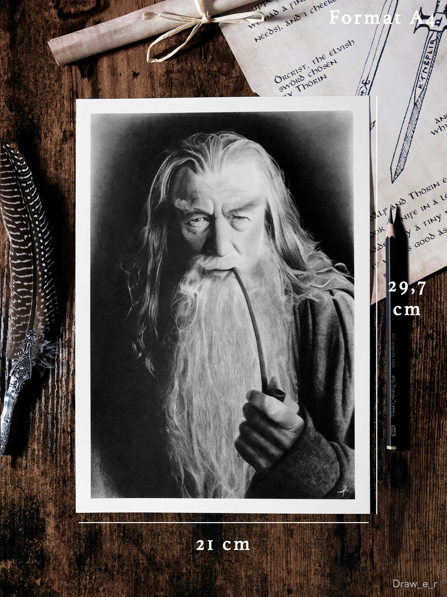 GANDALF - The Lord of the Rings (Print) (Copy)