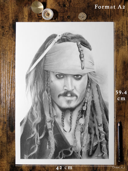 JACK SPARROW - Pirates of the Caribbean (Print)